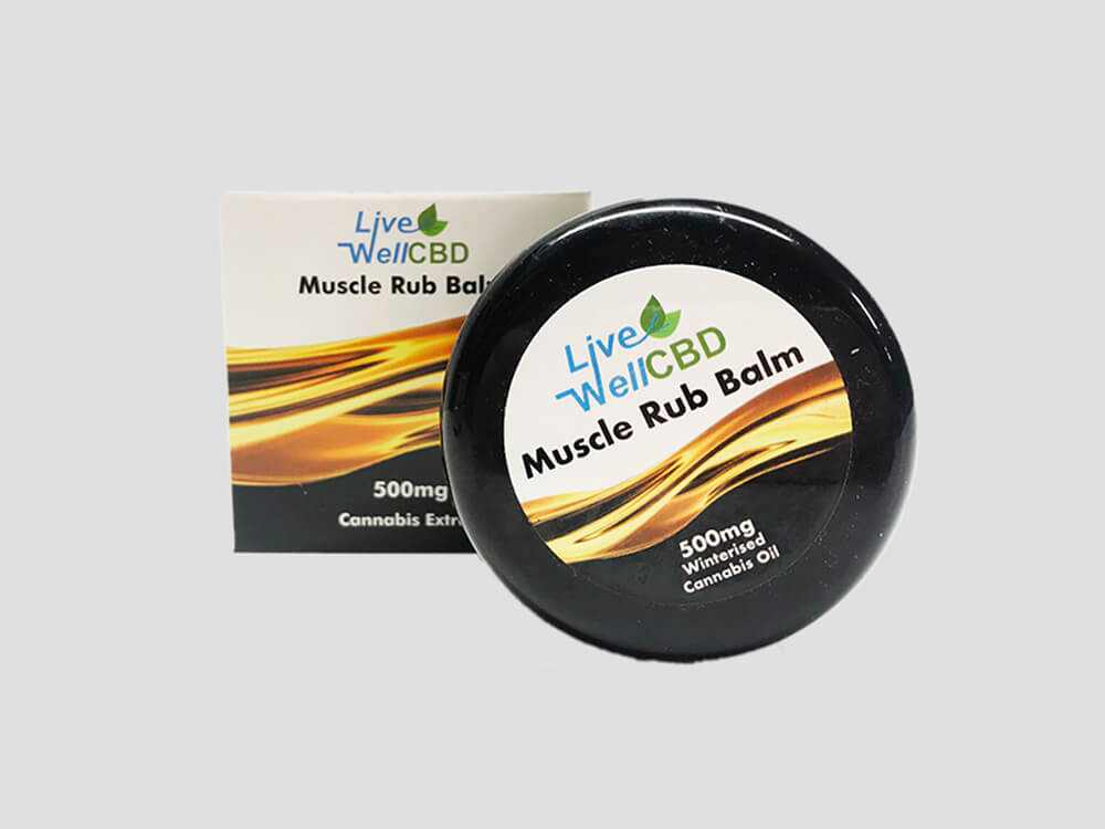 Balsamo per massaggi muscolari LVWell CBD Cosmetics 500mg